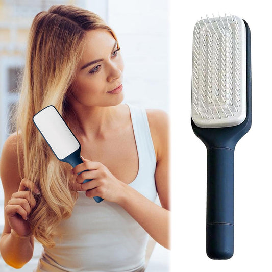 Selbstreinigende Haarbürste lila